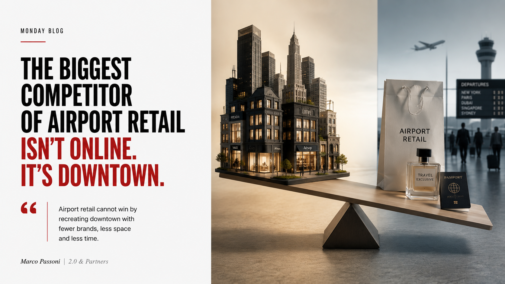 The Biggest Competitor of Airport Retail Isn’t Online. It’s Downtown.